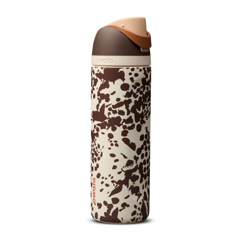 Owala FreeSip 24oz Insulated Stainless Steel Water Bottle Cowgirl Core Cow Print